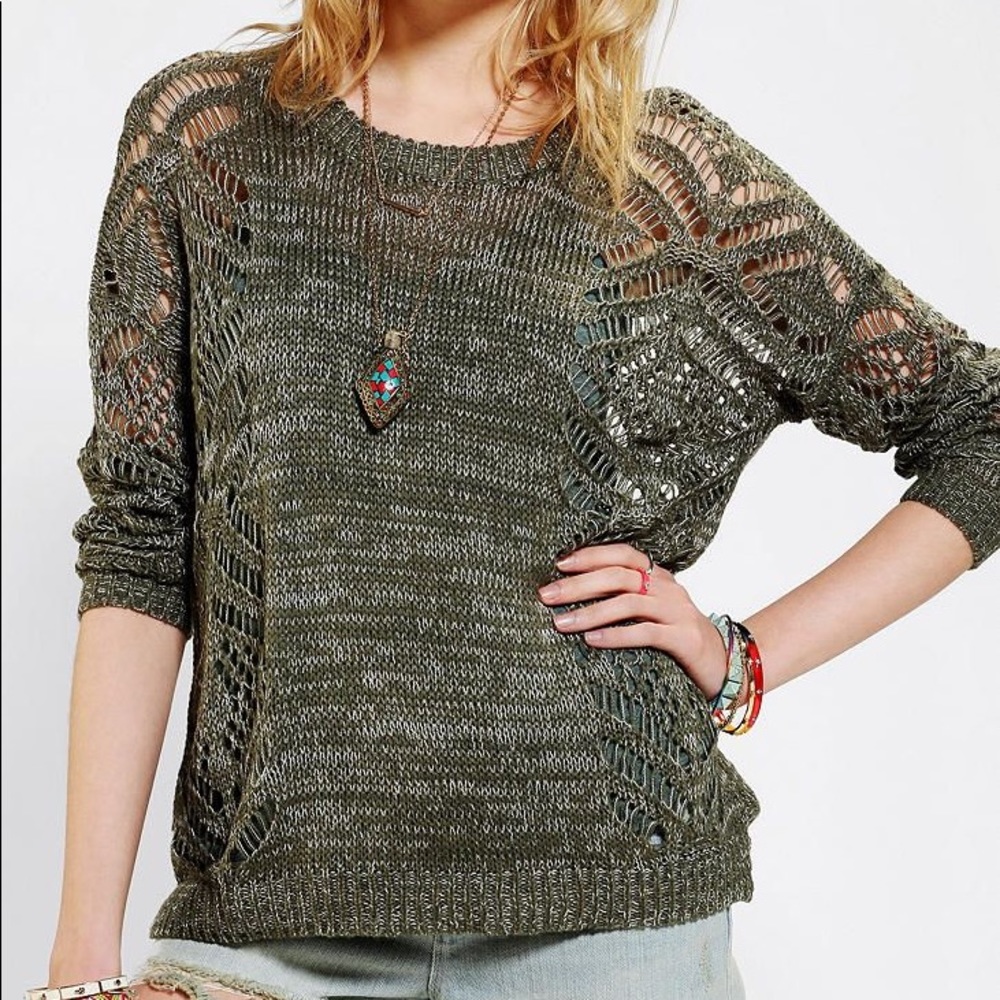 Urban outfitters crocheted sweater